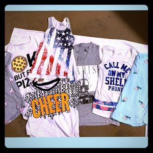 Girls lot of Justice shirts